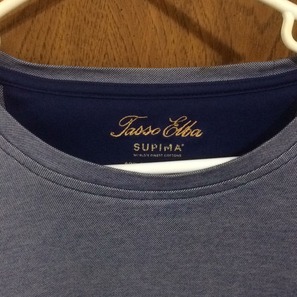 Tasso Elba Supima Crewneck Men’s Tee Worlds Finest - Picture 5 of 8